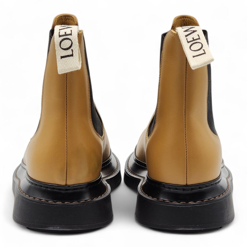 Loewe Flatform Chelsea Boots - Leather - Brown $1350 - Picture 4 of 9